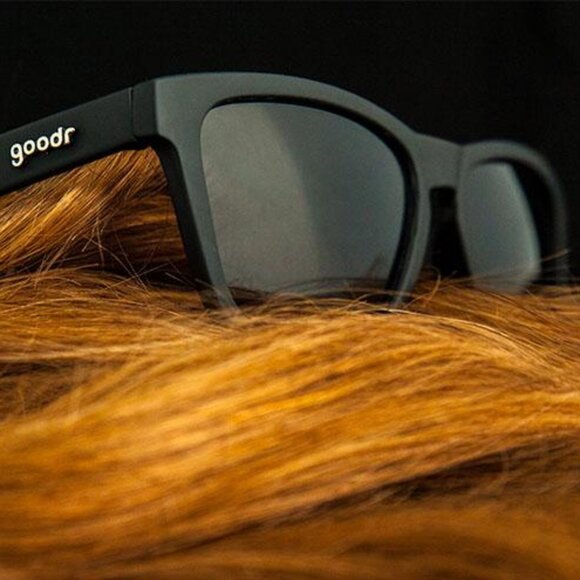Goodr A Gingers Soul Black Frame Polarized Black Lens Square Sunglasses 52-15 - Picture 1 of 15